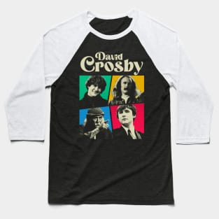 David Crosby Comics White Baseball T-Shirt